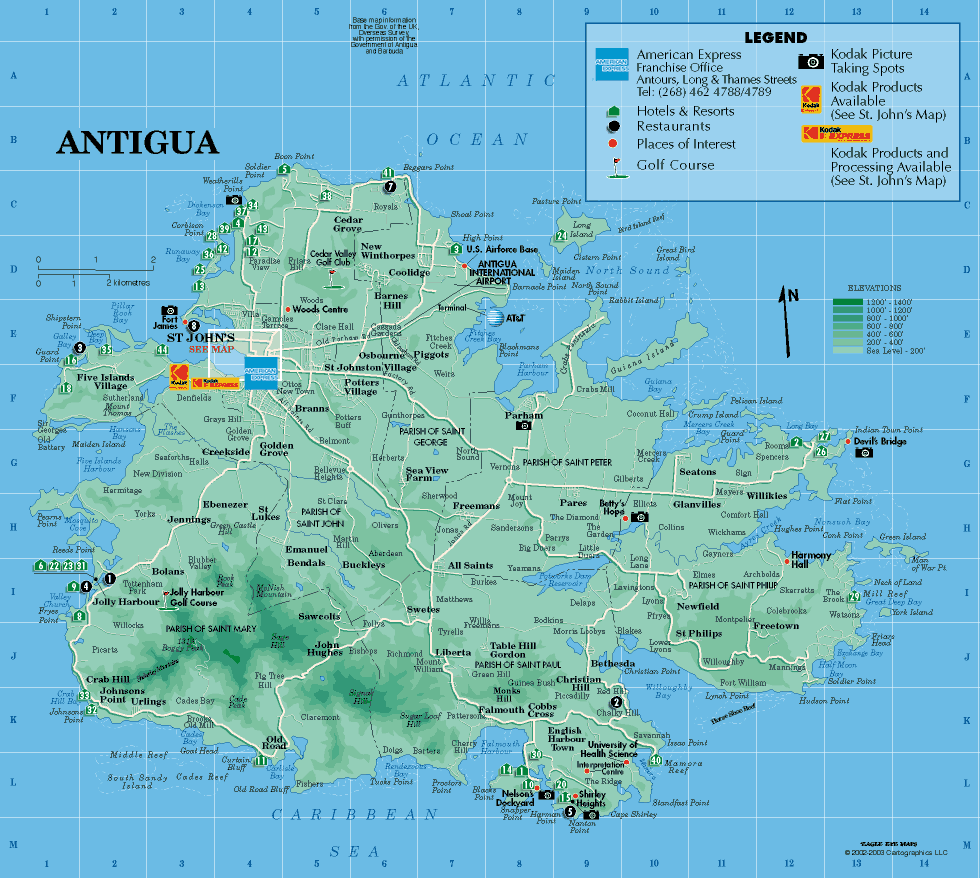 Antigua and Barbuda Map